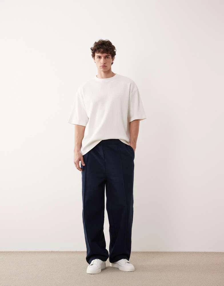 ASOS COLLECTIVE ASOS COLLECTIVE loose fit super heavyweight joggers in navy