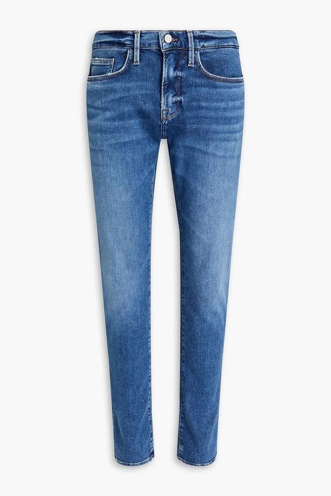 FRAME L'Homme slim-fit whiskered denim jeans 1