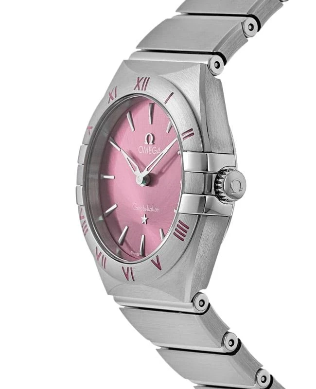 Omega Omega Constellation Quartz 28 MM Brushed Rose Dial Steel Women's Watch 131.10.28.60.11.001 3