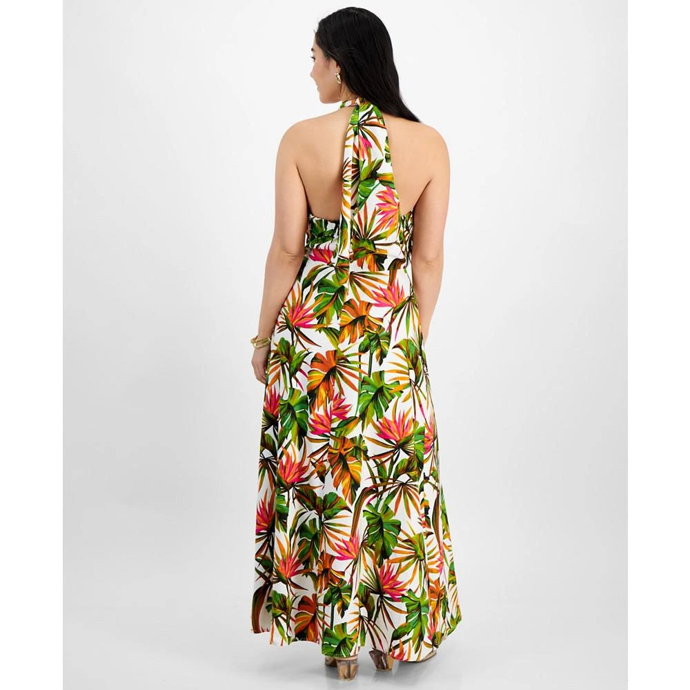 INC International Petite Linen-Blend Halter Maxi Dress, Created for Macy's 2