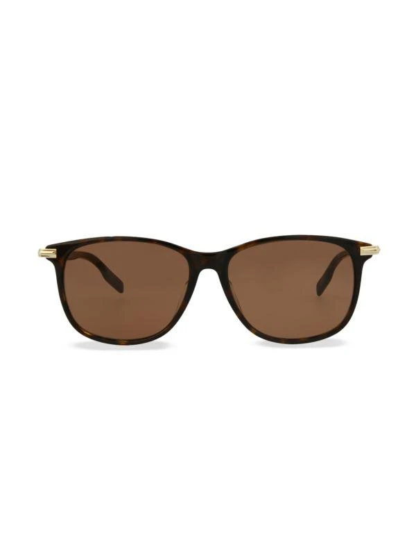 MontBlanc 56MM Square Sunglasses 1