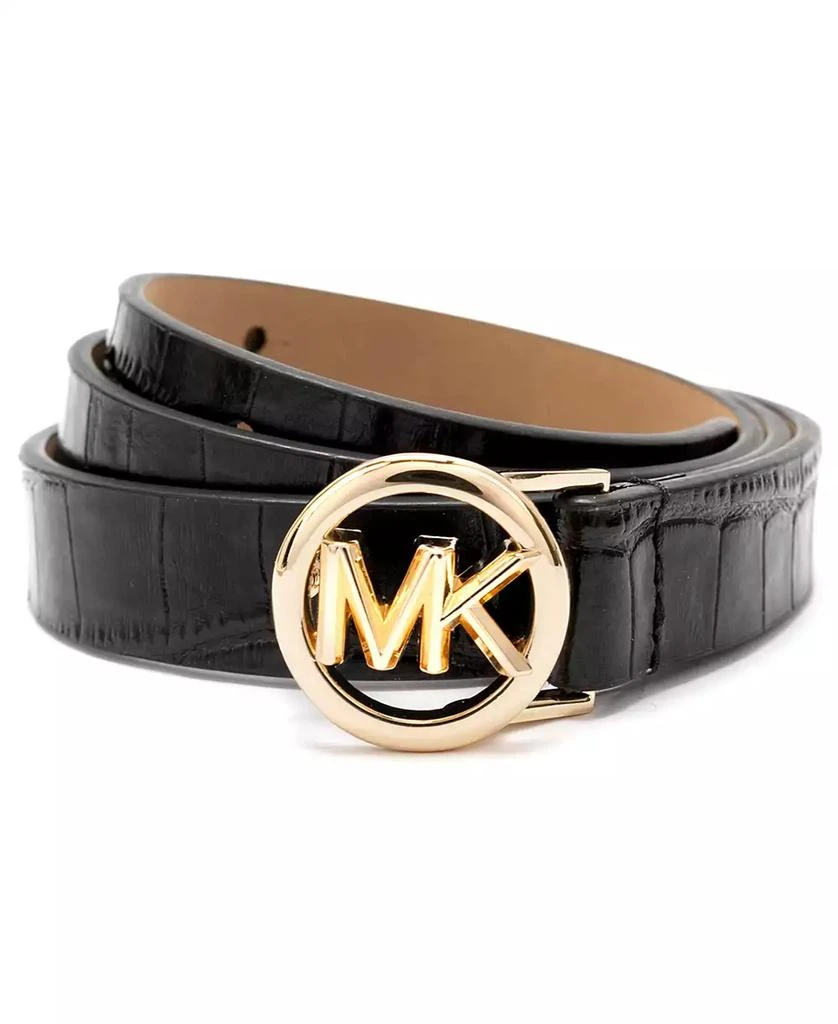Michael Kors Logo Skinny Leather Belt 1