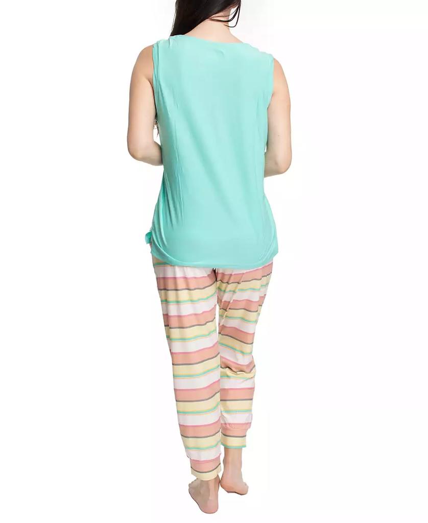 MUK LUKS Plus Size 2 Piece Cloud Knit and Joggers Sleep Set