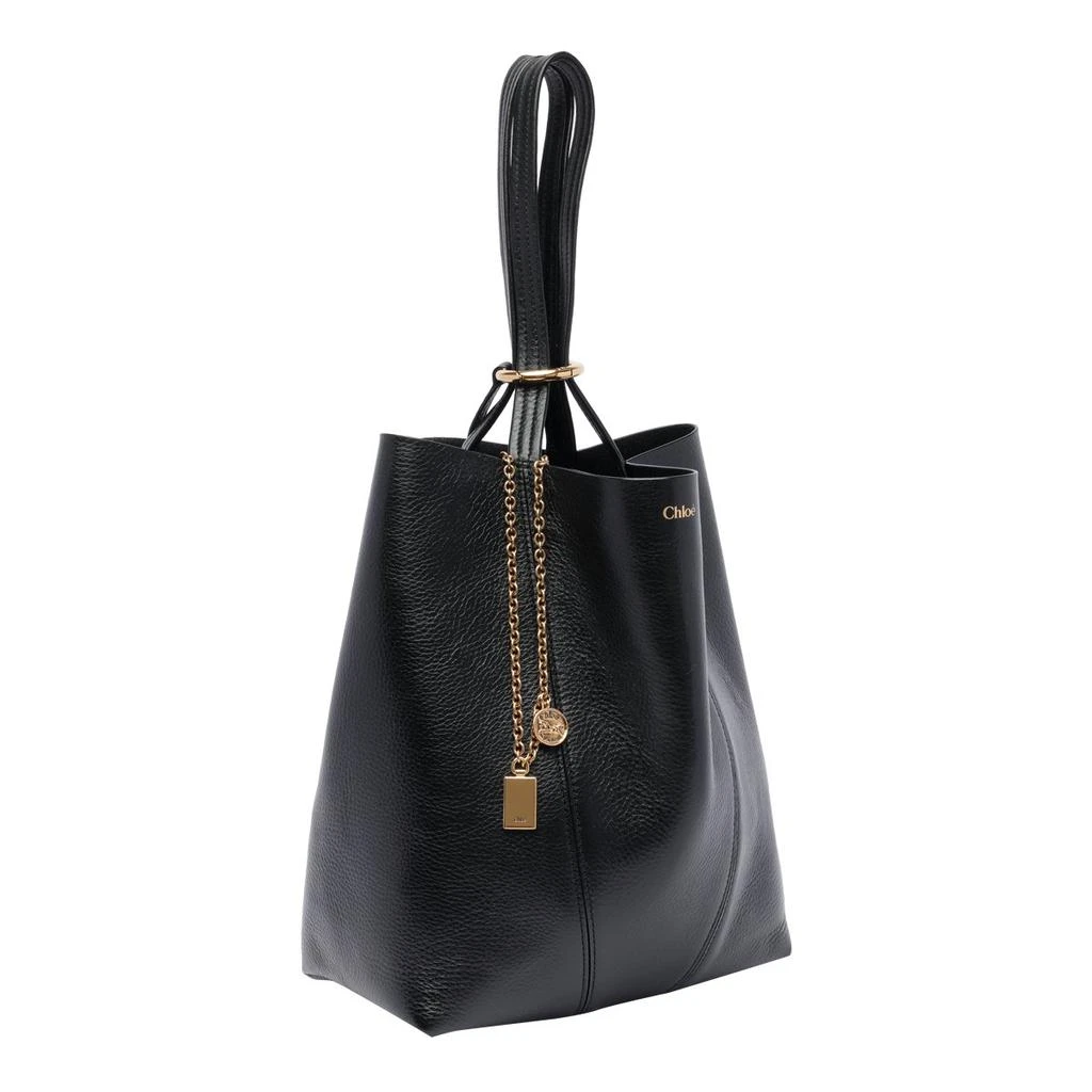 Chloé Chloé Spin Charm Detailed Tote Bag 3