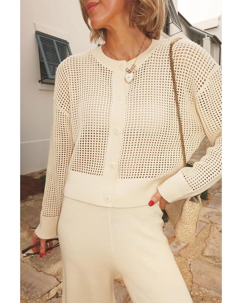 Splendid Spl X CJ Open Stitch Cardigan Sweater 2