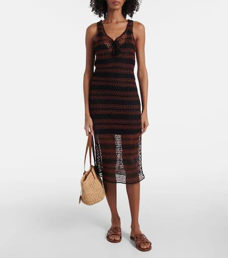 ANNA KOSTUROVA Pimento striped cotton minidress 2
