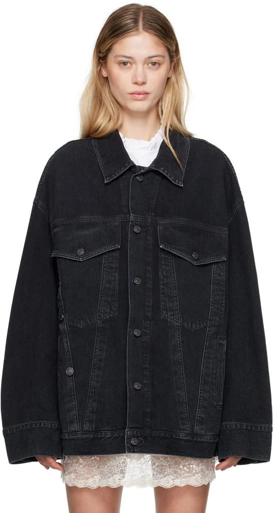 AGOLDE Black Wayne Denim Jacket 1