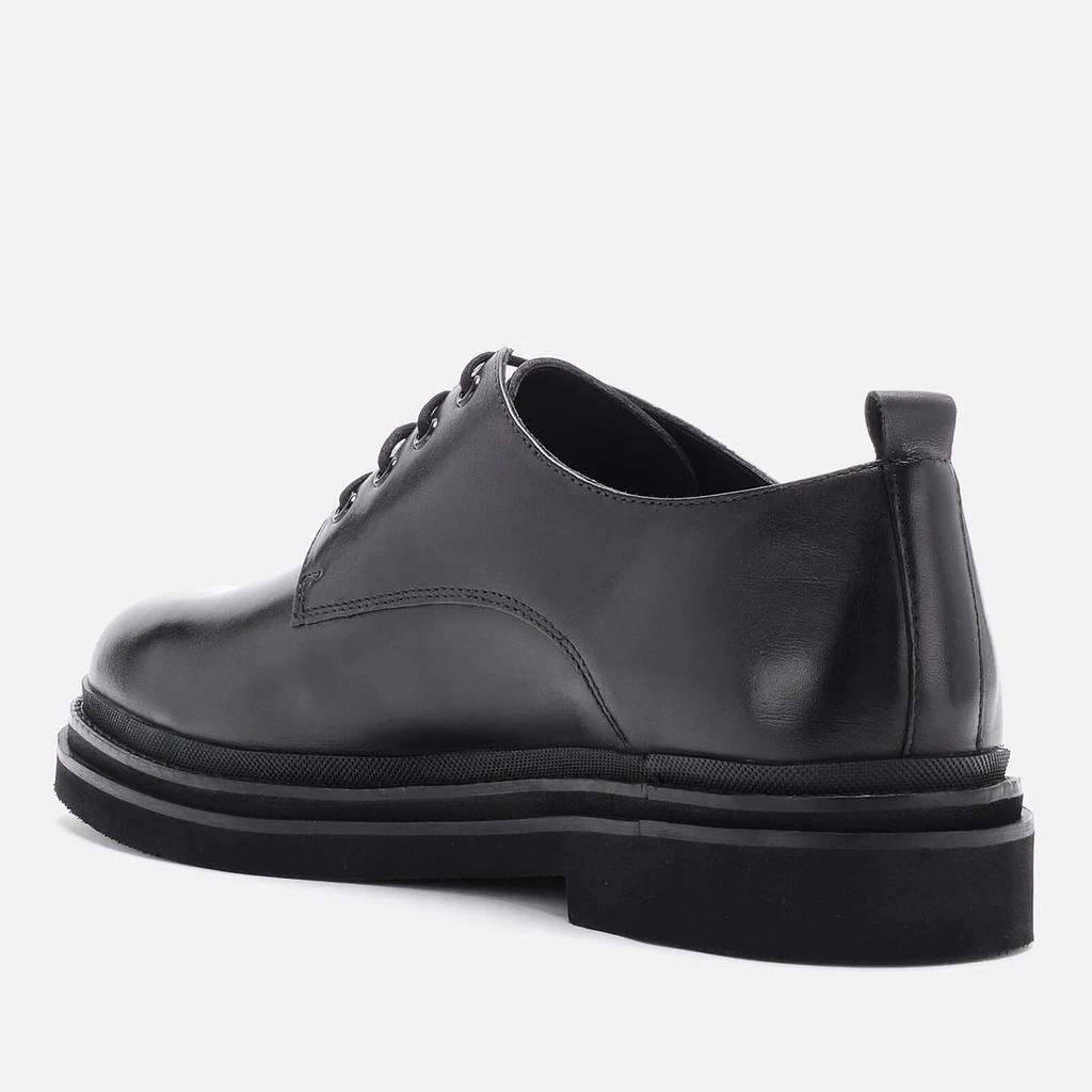 Walk London Walk London Men's Brooklyn Leather Derby Shoes - Black 2