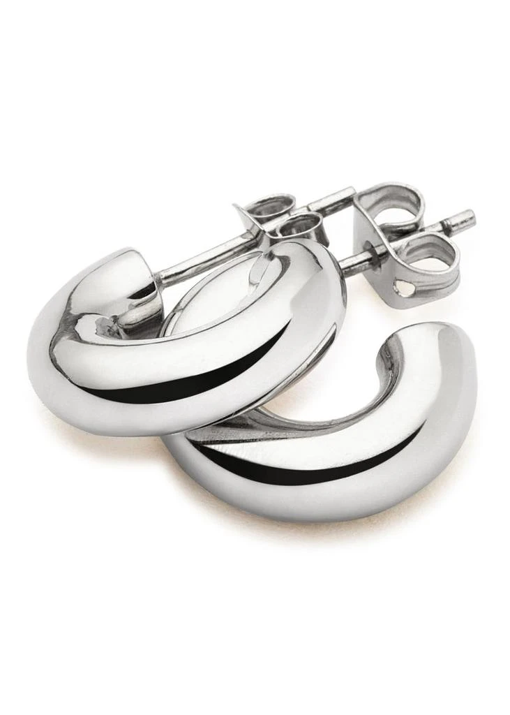 Missoma Chubby Small sterling silver hoop earrings 3