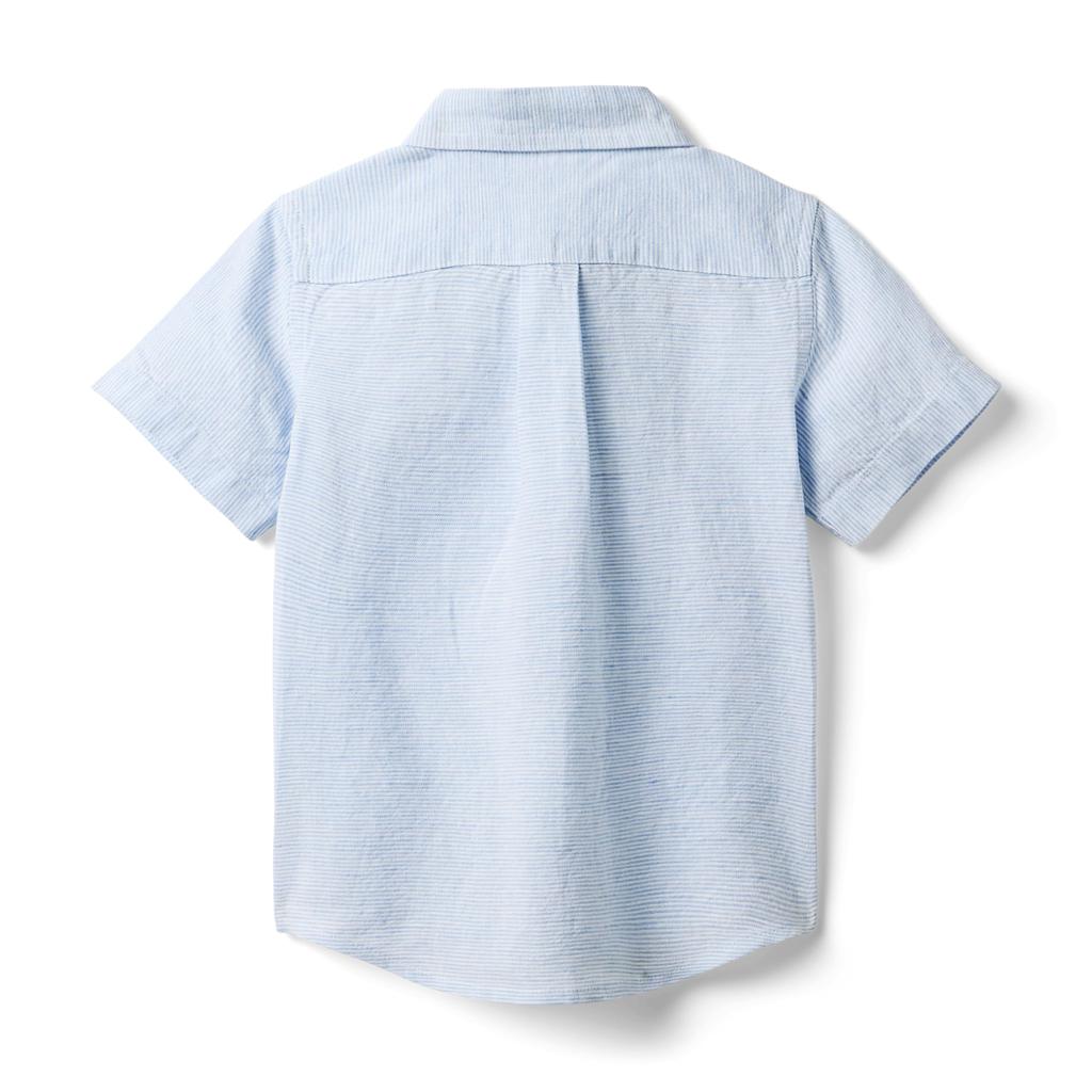 Janie and Jack Boys Linen Stripe Top (Toddler/Little Kid/Big Kid)