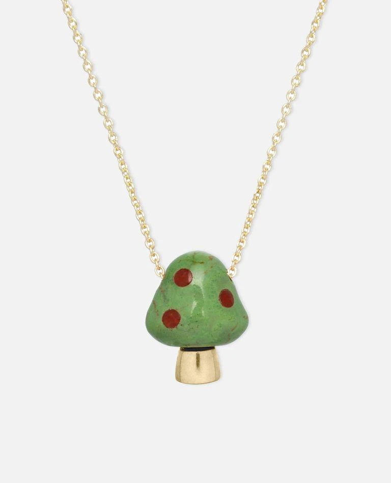 Aliita Amanita Green W/ Red Pois Necklace 1