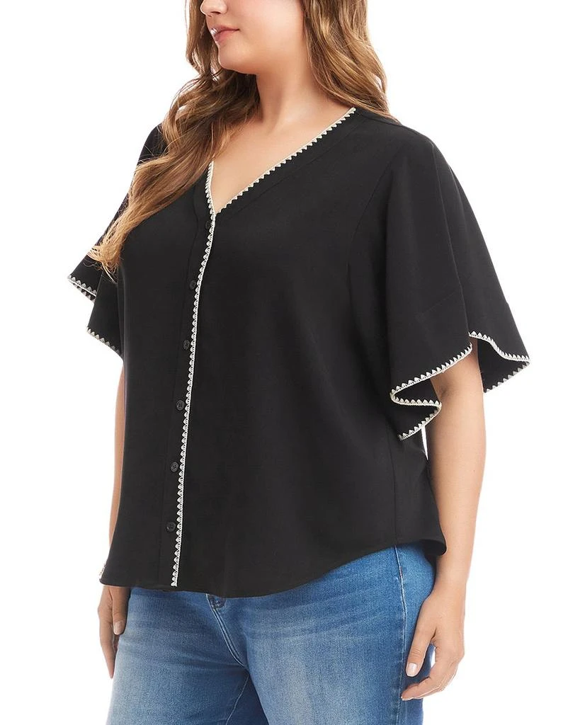 Karen Kane Flutter Sleeve Top 3