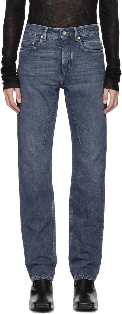 Rick Owens Blue Concordians Fog Cut Jeans 1