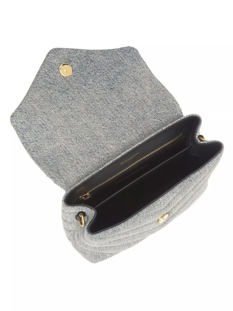 Yves Saint Laurent Loulou Toy Strap Denim Bag 3