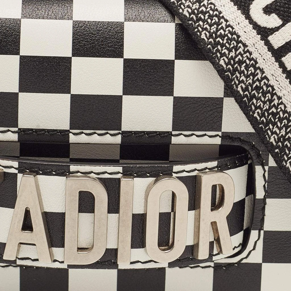 Dior Dior Black/White Leather Miss J'Adior Checkered Crossbody Bag 5