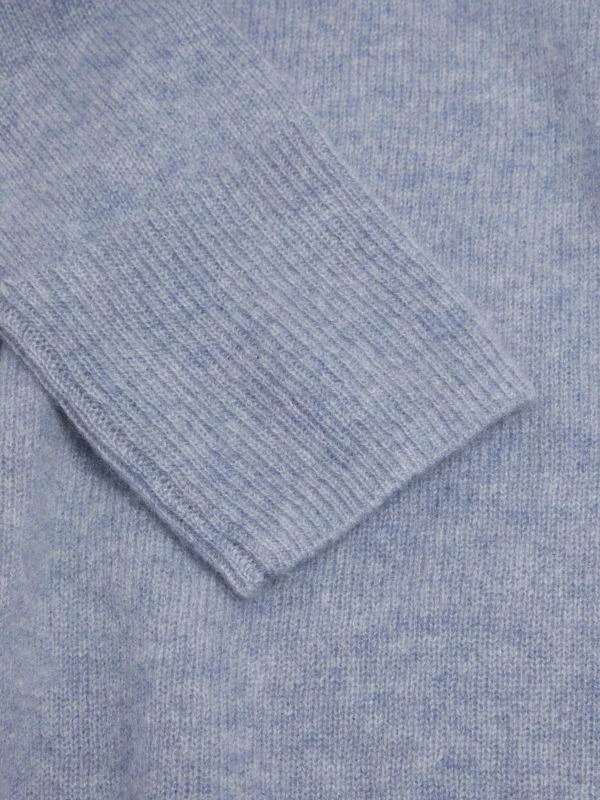 Saks Fifth Avenue 100% Cashmere Split Hem Crewneck Sweater 4