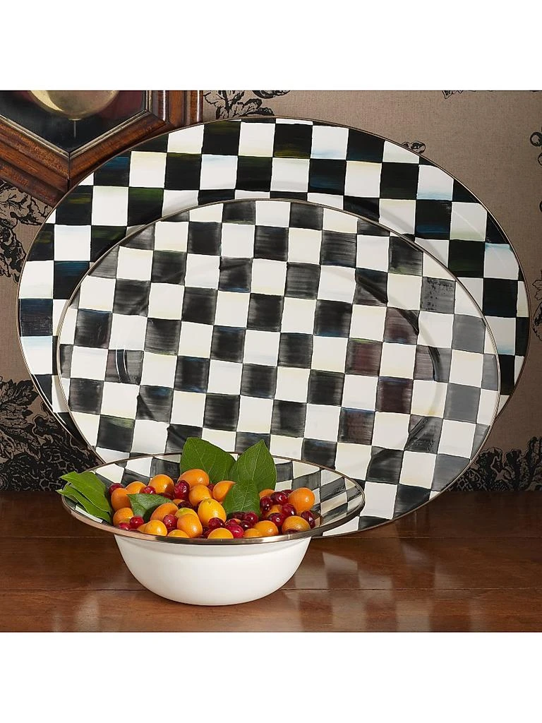 MacKenzie-Childs Checked Oval Platter 3