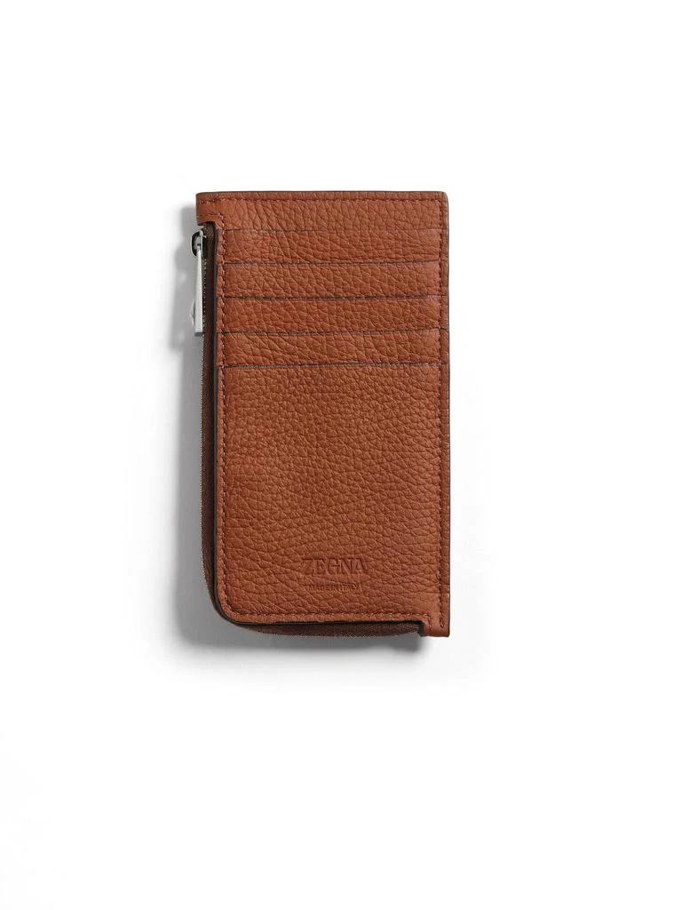 Zegna Zegna Logo Lettering Zipped Wallet 2