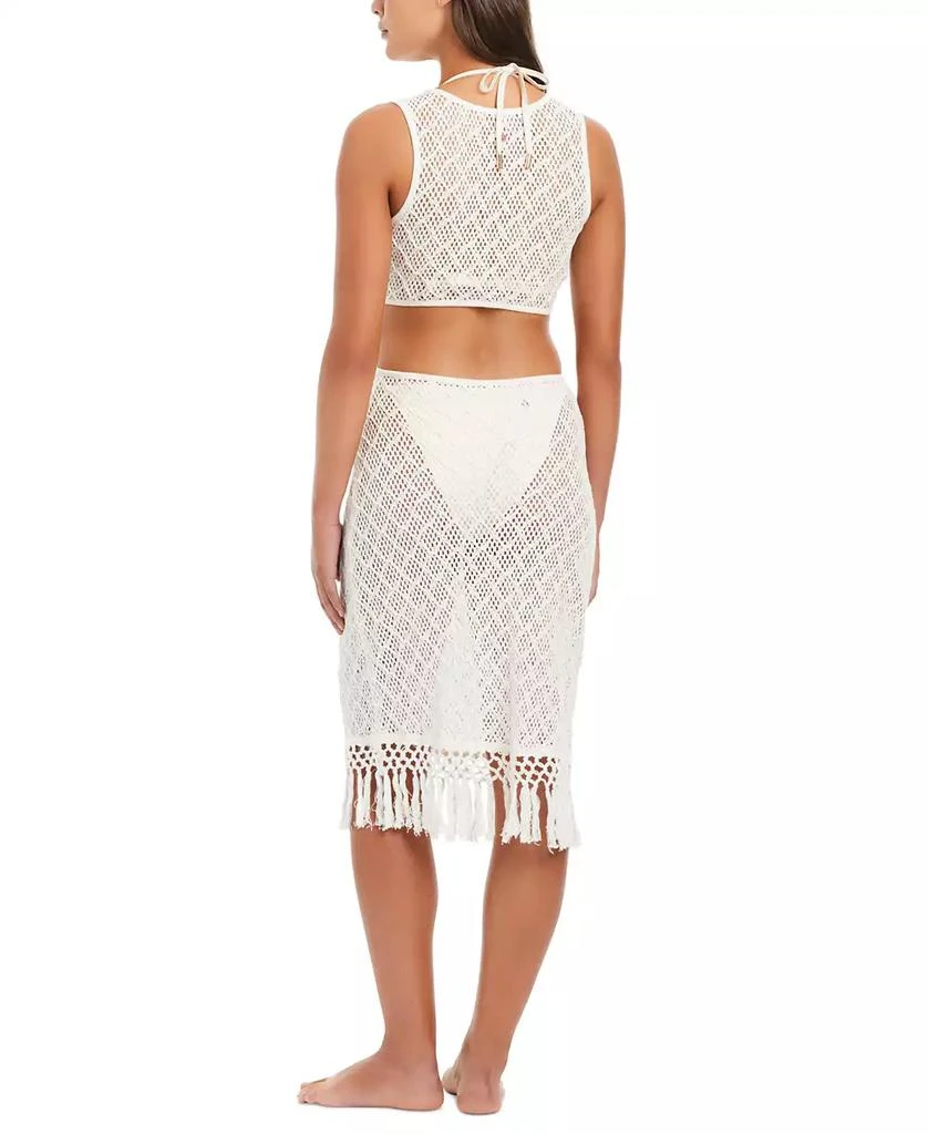 Red Carter Women's Crochet Fringe Dress Swim Cover-Up 2