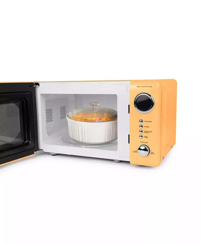 Nostalgia Retro 0.7 Cubic Foot 700 Watt Countertop Microwave Oven 4