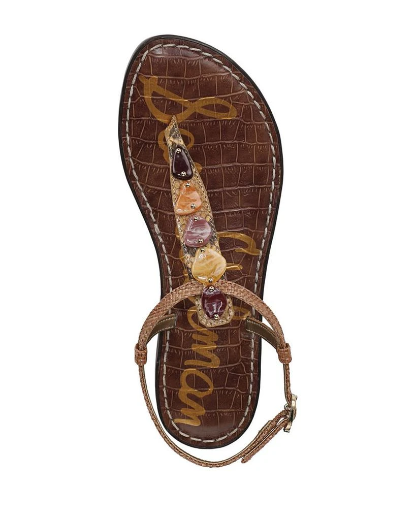 Sam Edelman Women's Gigi Stone Flat Thong Sandals 3