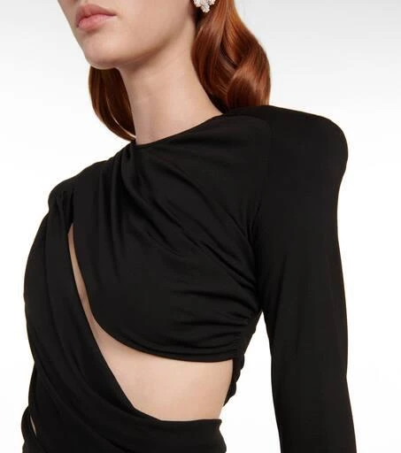 The Attico Cutout ruched minidress 5
