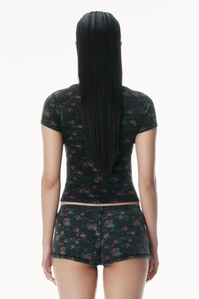 Alexander Wang Floral-Print Scoop Neck Tee 4