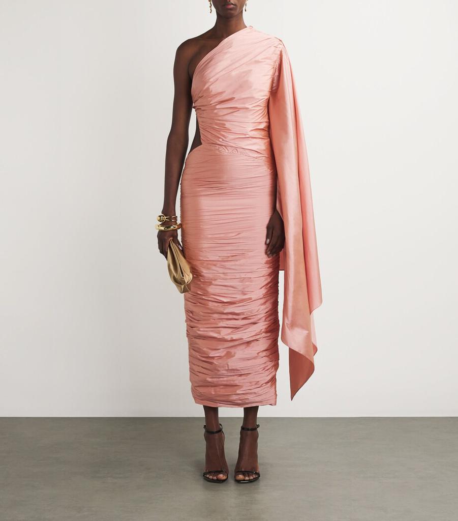 Sandra Mansour Ruched Echoes Ethereal Gown
