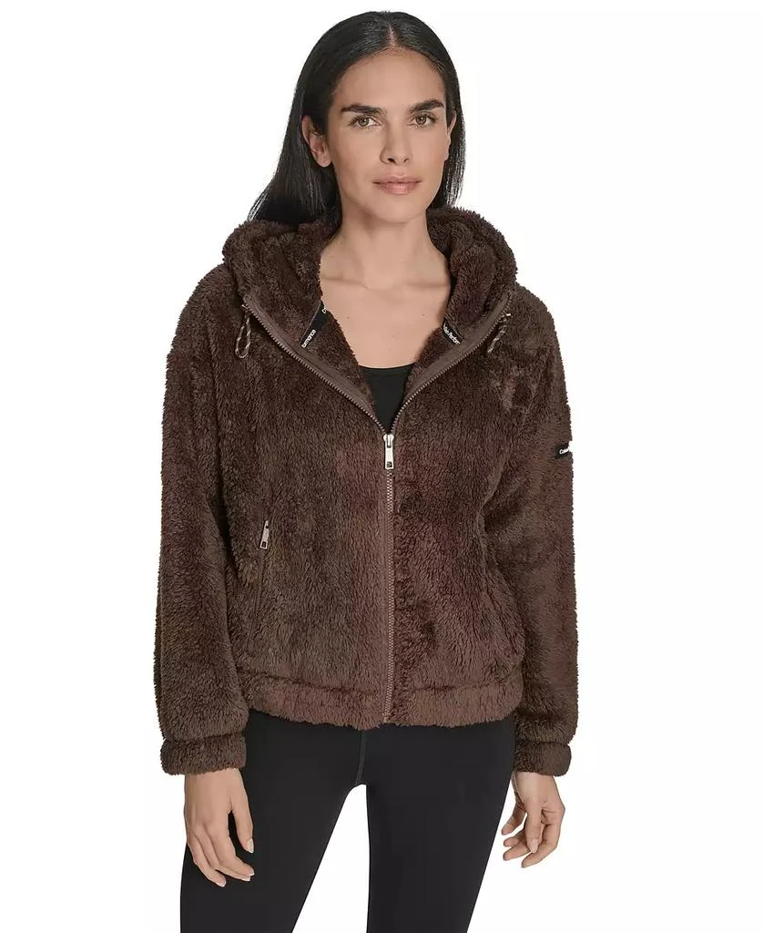 Calvin Klein Women
s Performance Oversized Hooded Sherpa Jacket