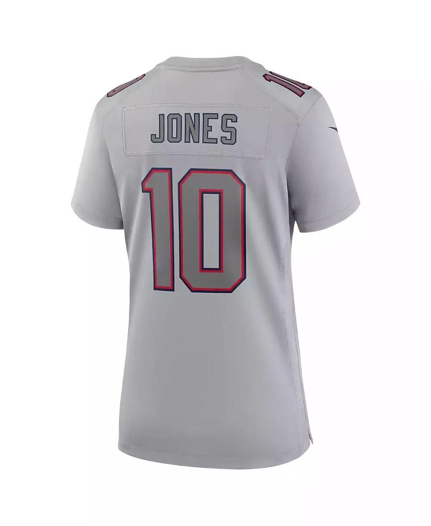 NIKE Women's Mac Jones Gray New England Patriots Atmosphere Fashion Game Jersey 4