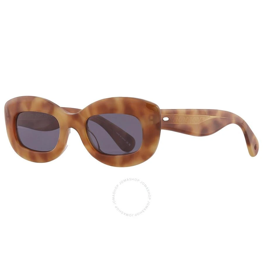 GARRETT LEIGHT DOLORES SUN Blue Smoke Cat Eye Ladies Sunglasses 2139 EMT/BS 48 3