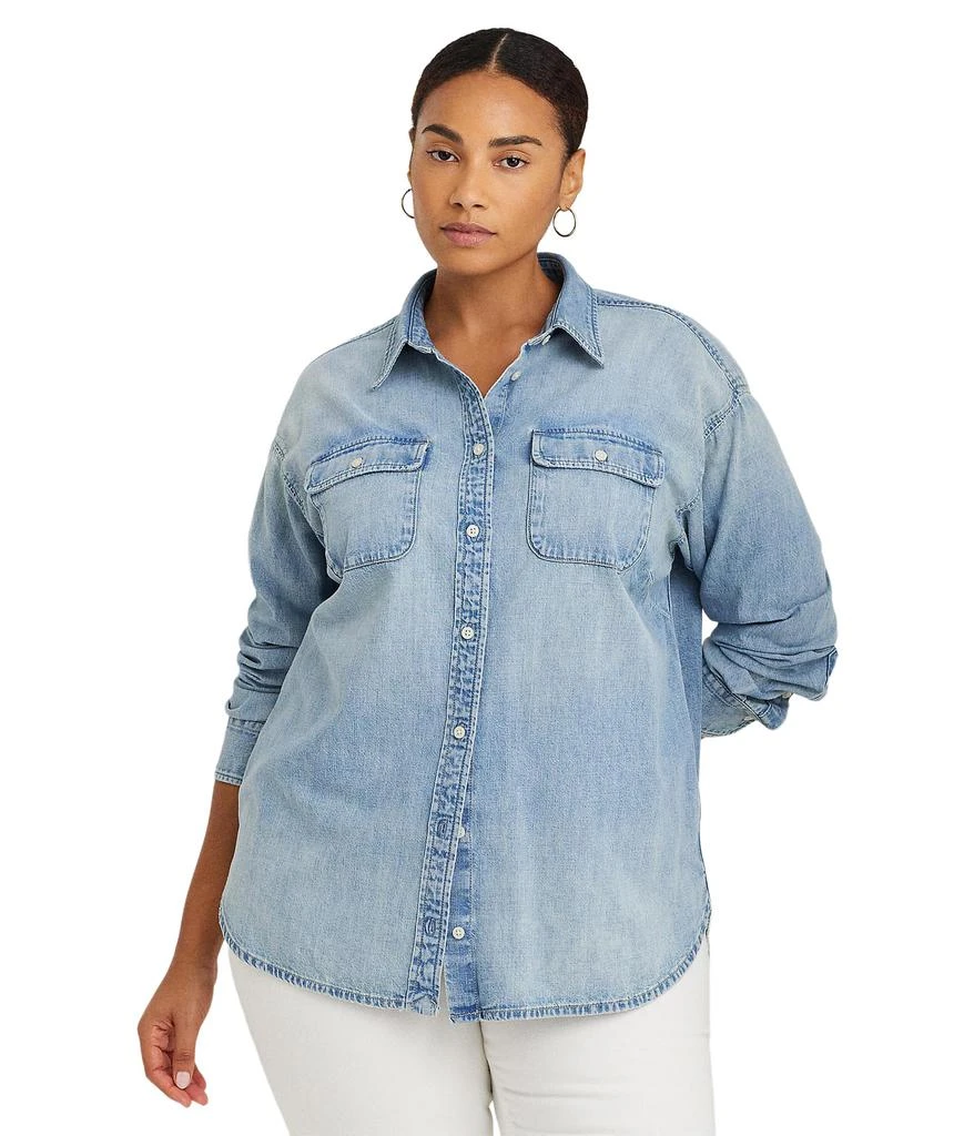 Ralph Lauren Plus-Size Denim Shirt 1