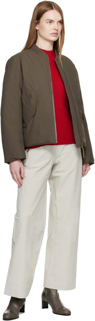 Veilance Taupe Decca Down Bomber Jacket 4