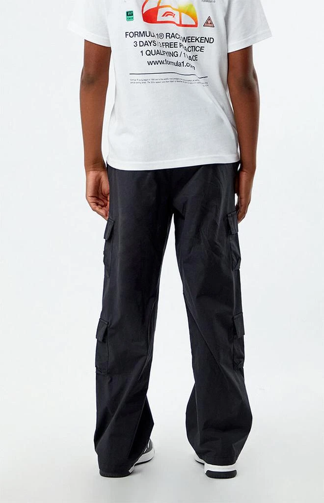 Pacsun Kids Stretch Black Porter Baggy Cargo Pants 4