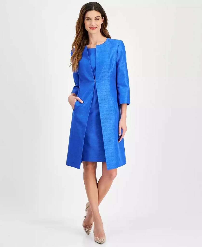 Le Suit Women's Sheath Dress with Topper Jacket 1