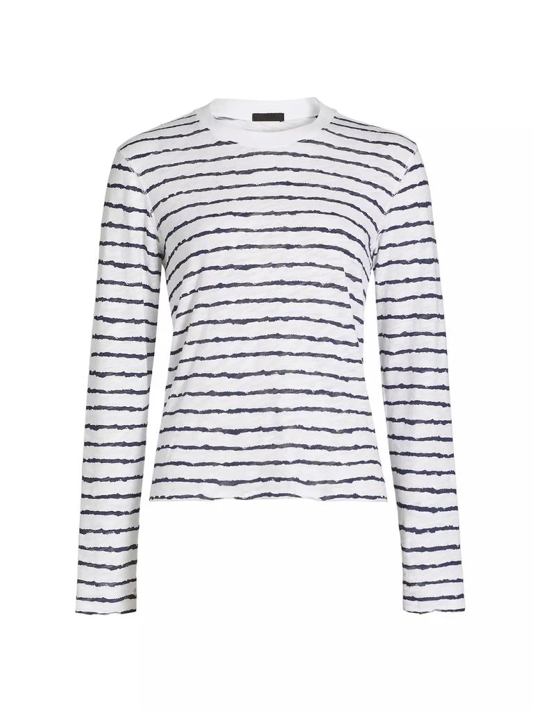 ATM Anthony Thomas Melillo Striped Cotton Jersey Long-Sleeve Shirt 1