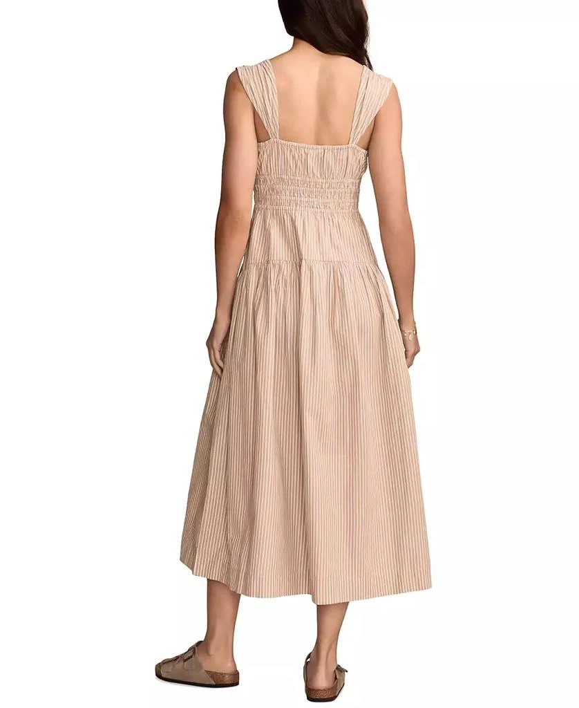 Lucky Brand Women's Sleeveless Smocked Midi Dress 2