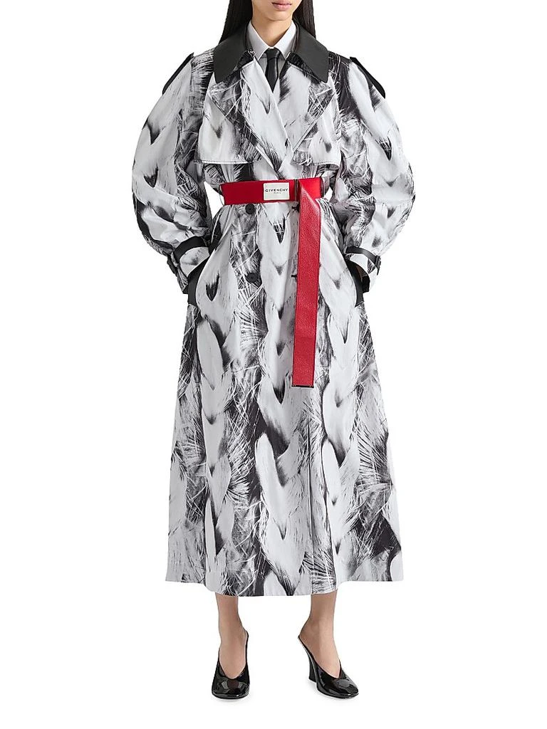 Givenchy Trench-Coat in Taffetas with Hair Print 2
