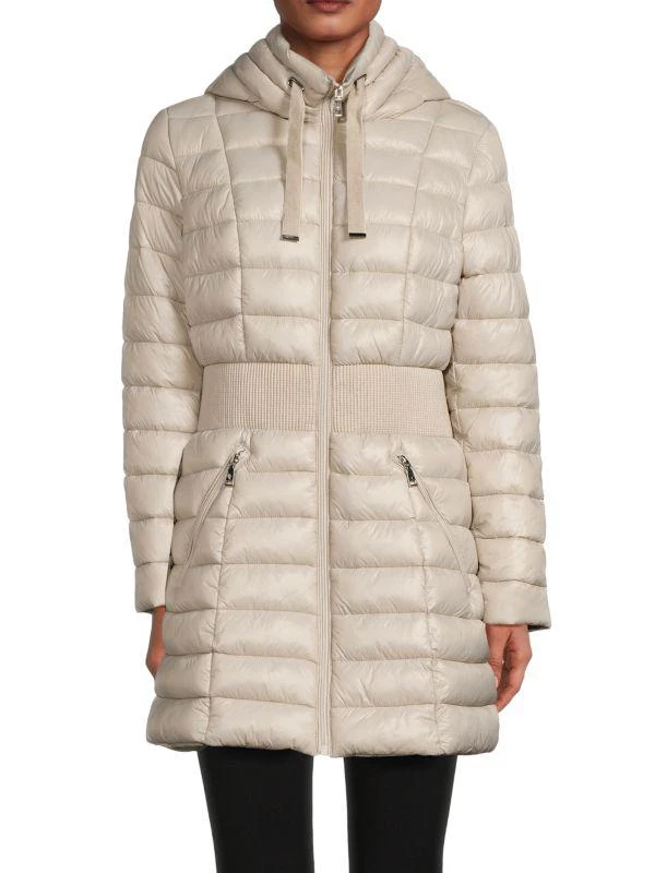 Tahari Irene Hooded Puffer Jacket 1