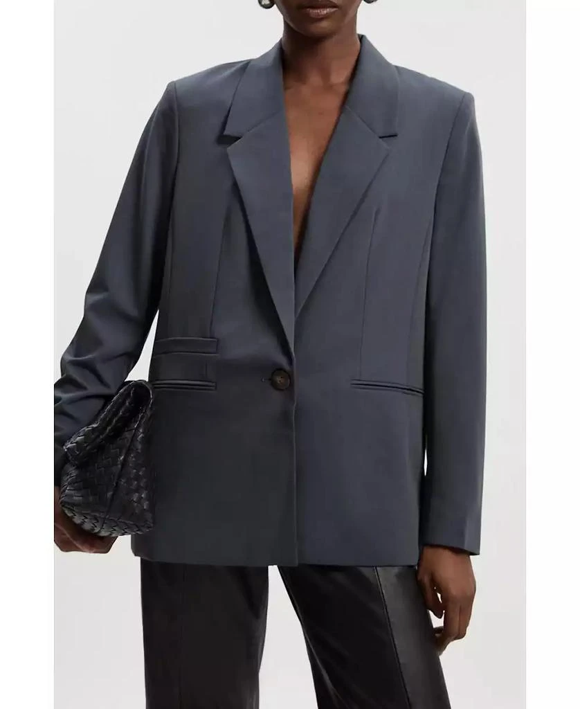 KAREN MILLEN Women's Twill Oversized Blazer 3