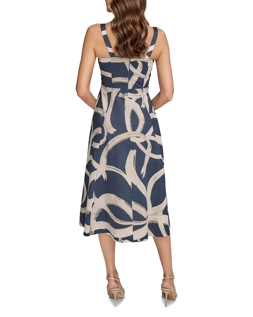 Donna Karan Abstract Print Midi Dress 3