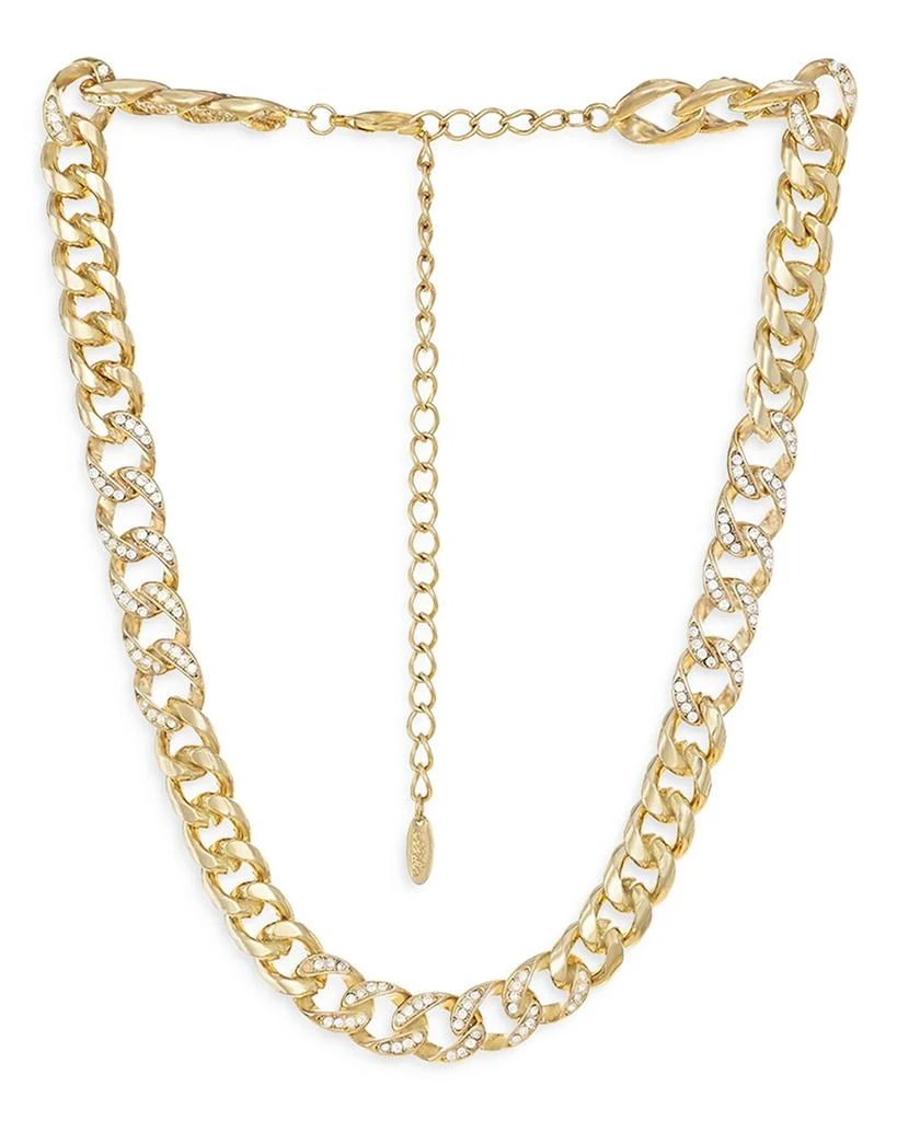 Ettika Jewelry Life of Links Crystal & 18K Gold Plated Necklace, 14" 1