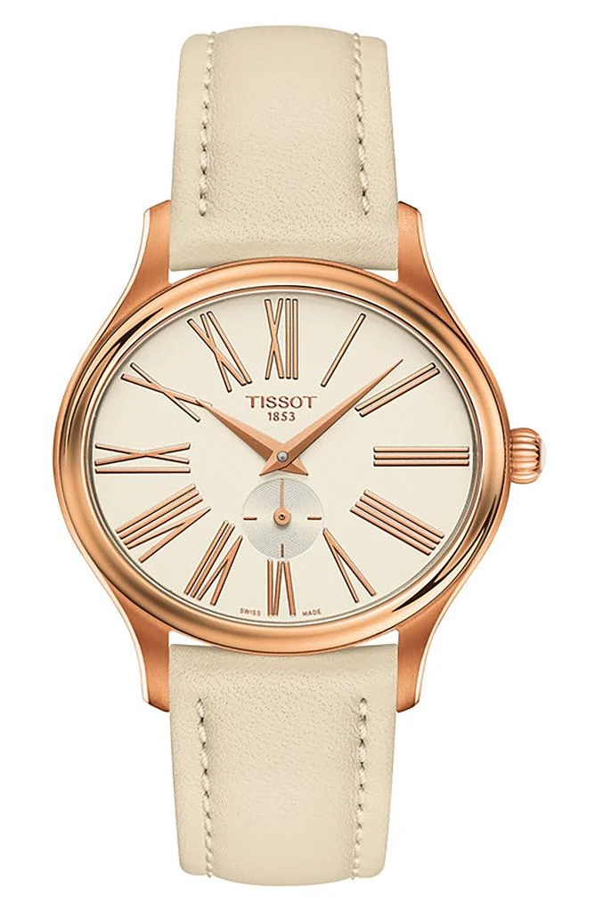 Tissot Bella Ora Leather Strap Watch, 31mm 1