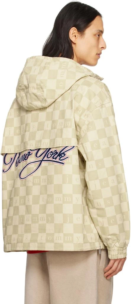 Tommy Jeans Beige Checkerboard Chicago Jacket 3