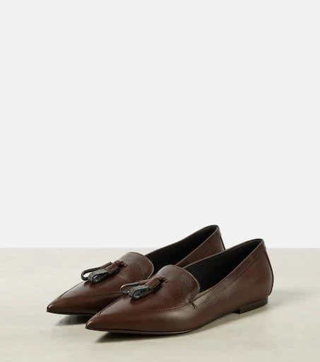 Brunello Cucinelli Monili leather loafers 5