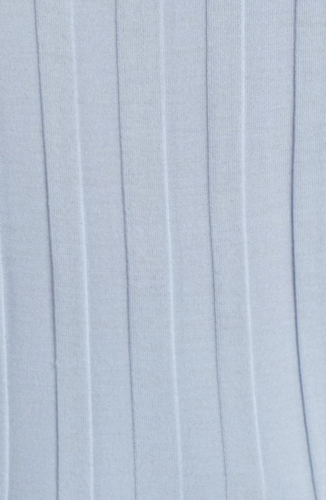 Nordstrom Rib Short Sleeve Merino Wool 
Silk Johnny Collar Sweater 6