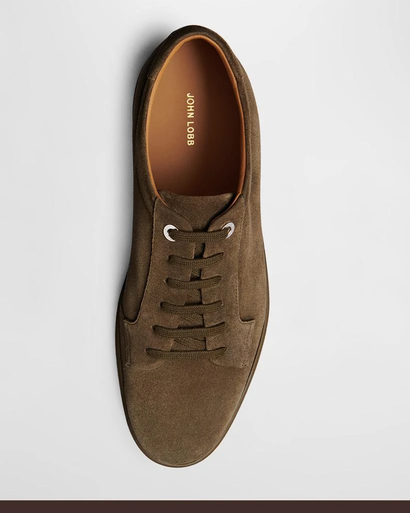 John Lobb Men's Molton Suede Low-Top Sneakers 6