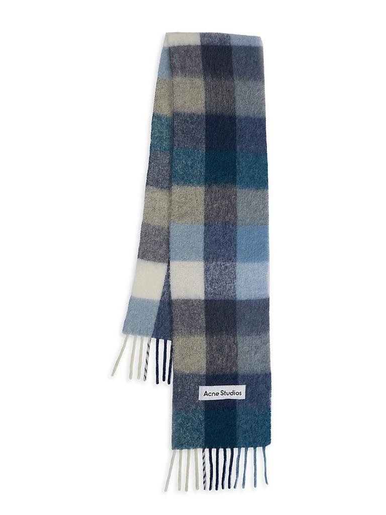 Acne Studios Main Vally Checkered Fringe Scarf 1