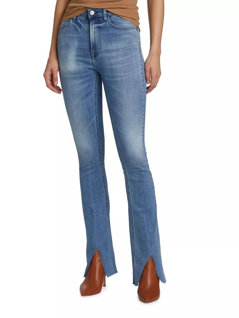 3x1 Maya High-Rise Straight-Leg Split Jeans 3