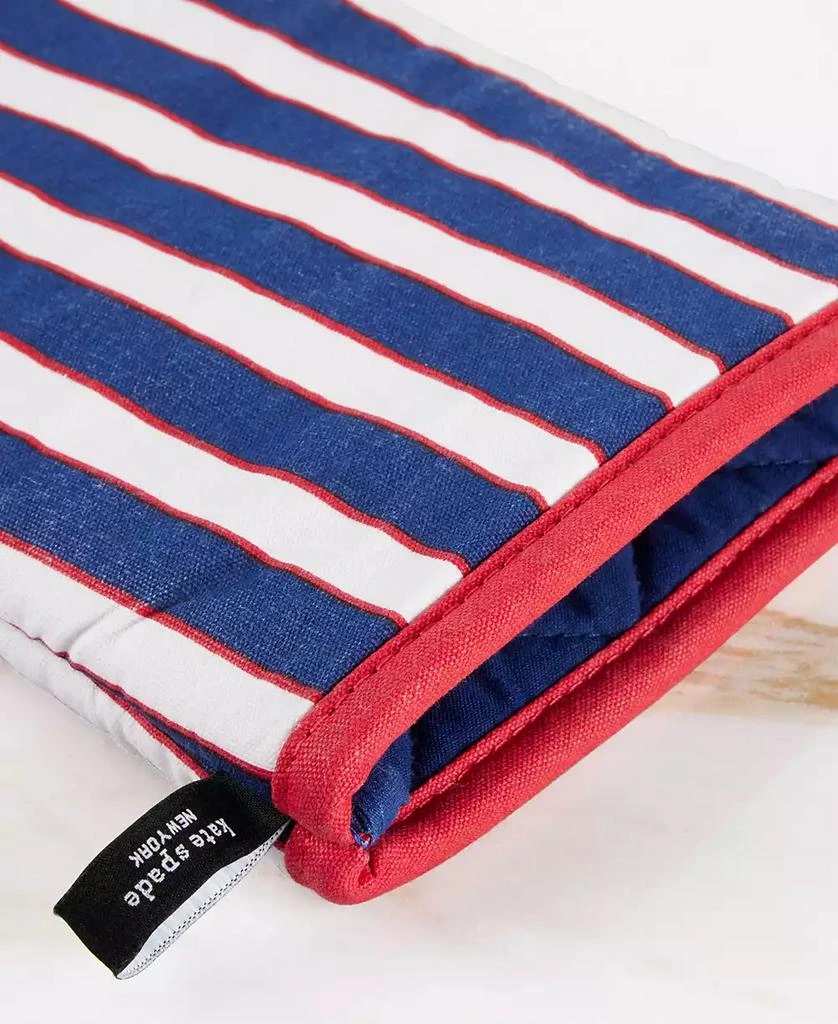 Kate Spade Botanical Stripe Oven Mitt 2-Pack Set, 7" x 13" 15
